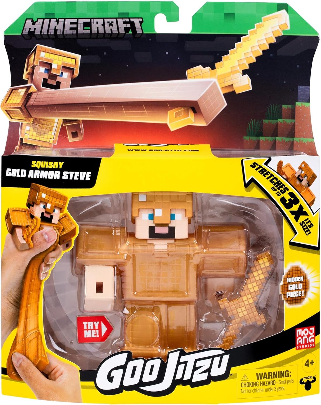 Goo Jitzu Minecraft Gold Armor Steve view 3