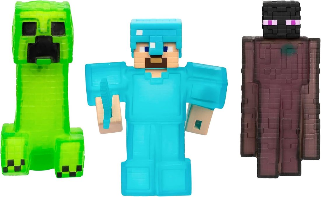 Goo Jitzu Minecraft Creeper, Steve and Enderman 3 Pack view 3